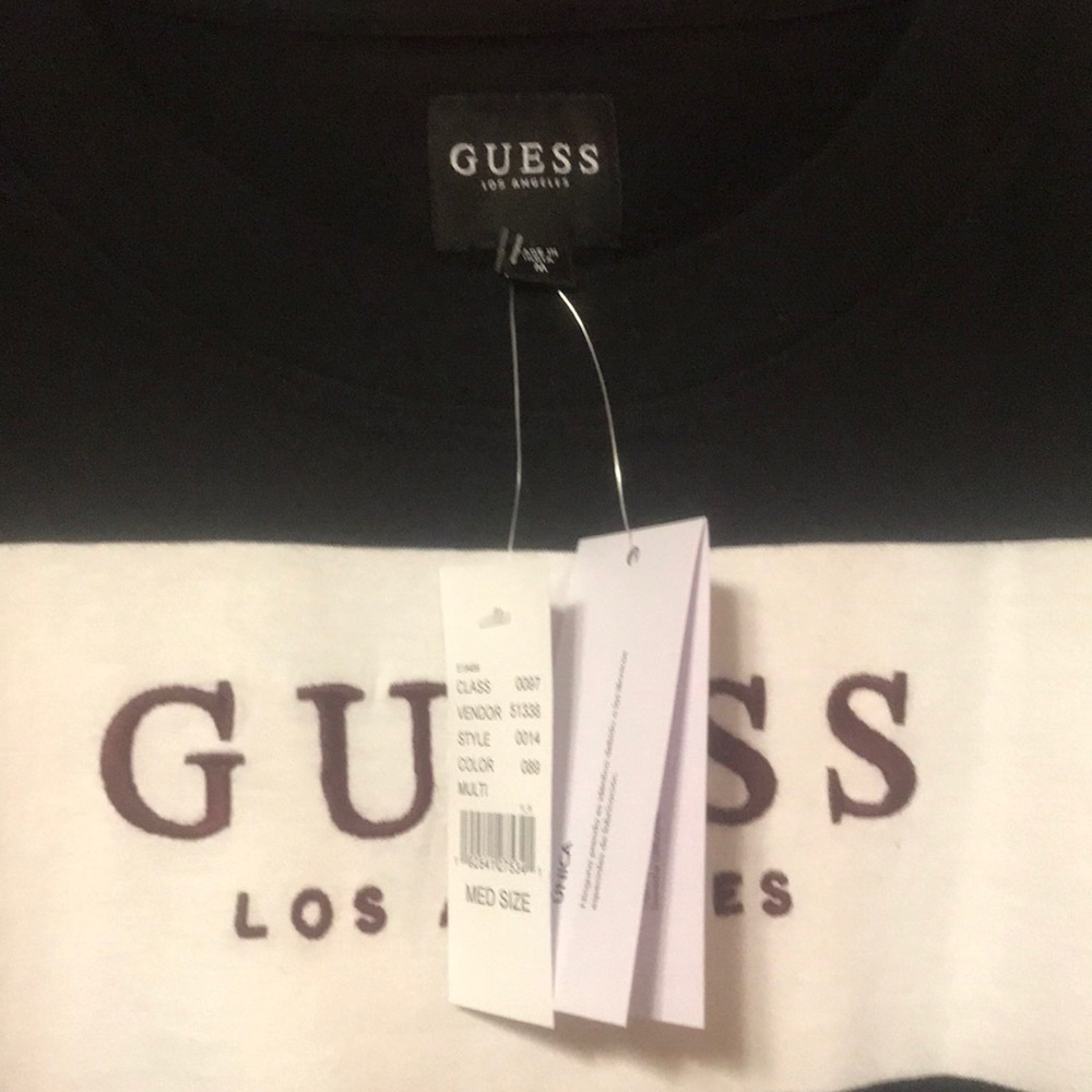 NWT Guess wesley stripe s/s (plastic sealed) - Picture 3 of 5